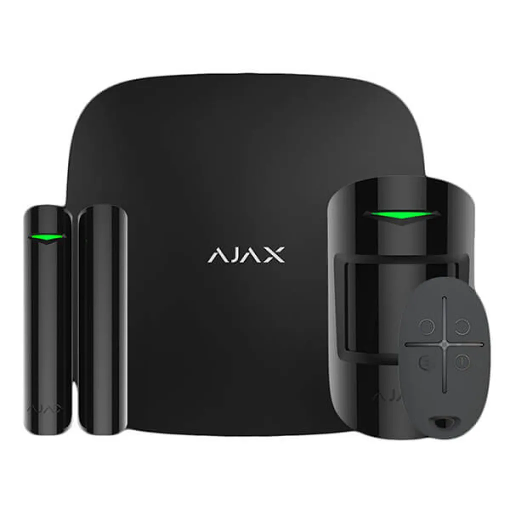 Комплект охоронної сигналізації Ajax StarterKit Plus чорний- Фото 1
