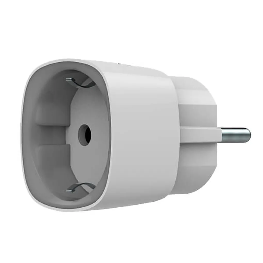 Розумна розетка з лічильником енергоспоживання Ajax Socket біла, Jeweller, 230V, 11А, 2.5 кВт- Фото 3