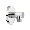 Коліно з чашкою inox для підключення шлангу Albertoni 1/2x1/2 ЗЗ VA (L02803B)- Фото 1