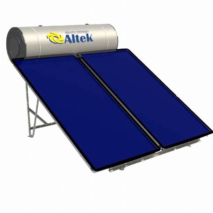 Система сонячного нагріву води з пласким колектором та баком Altek Аlba 300 IP
