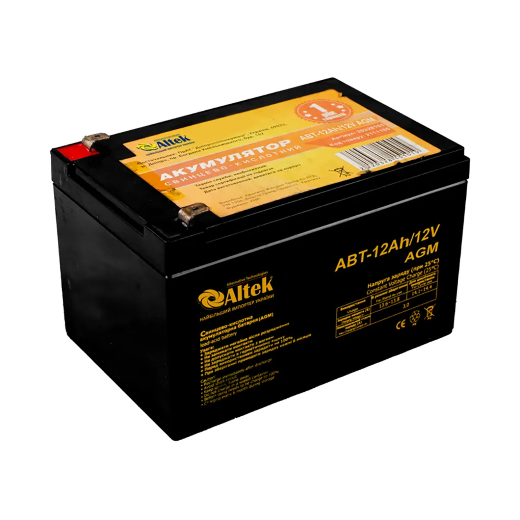 Аккумулятор Altek ABT-12Аh/12V AGM (2114217)