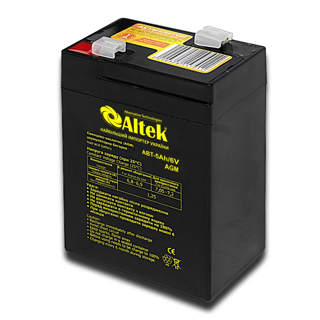 Аккумулятор Altek ABT-5Аh/6V AGM (2114214)