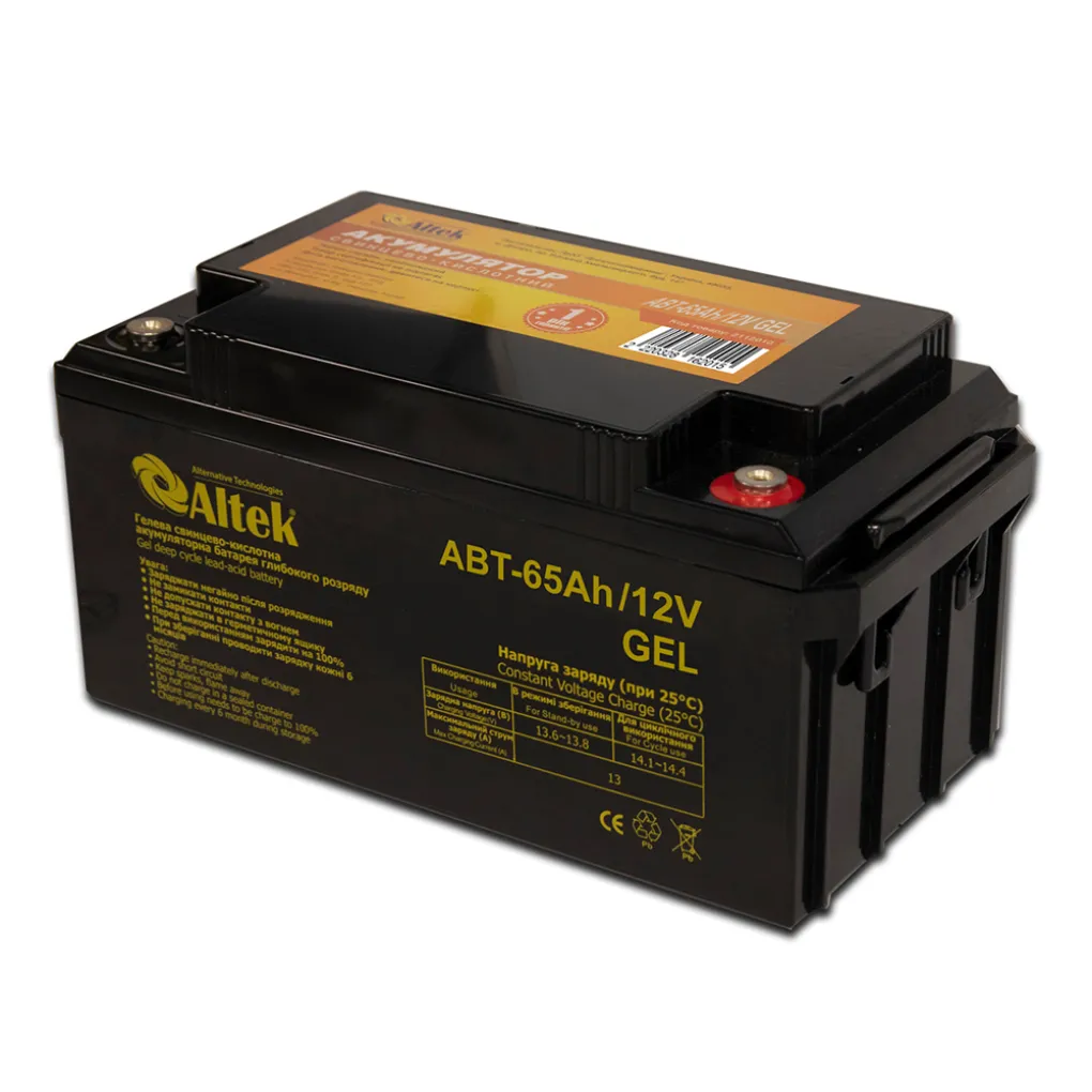 Акумулятор Altek ABT-65Аh/12V Gel (2114220)- Фото 1