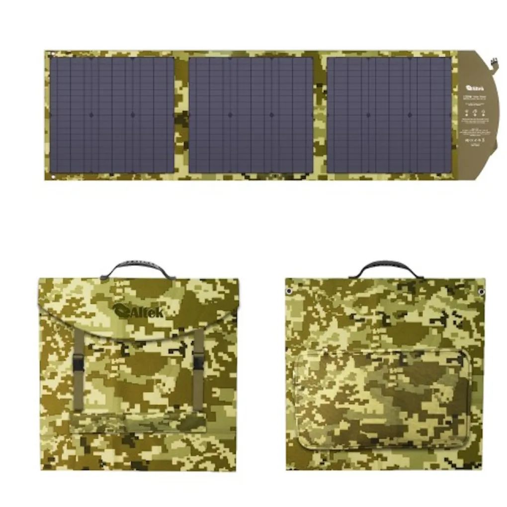Портативна сонячна панель Altek ALT-120 Military (2115748)- Фото 4