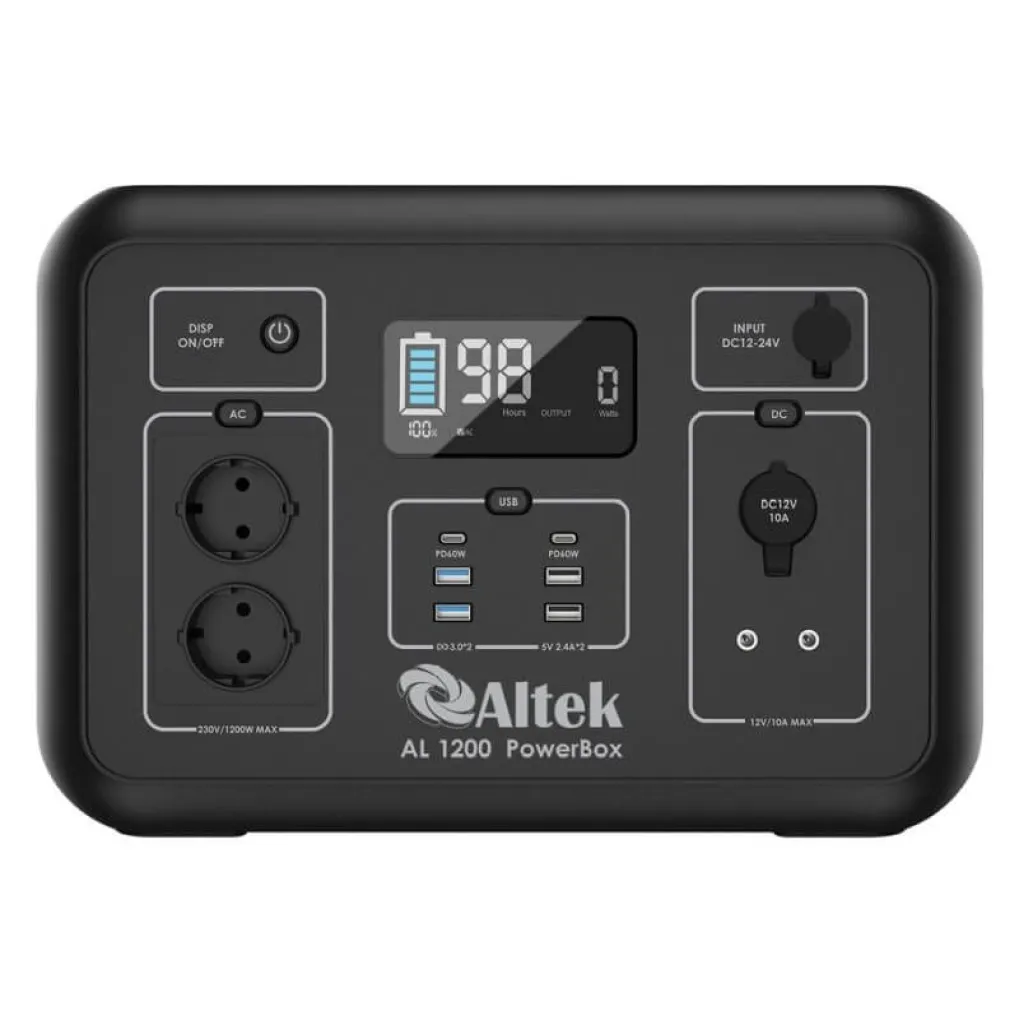 Портативна зарядна станція Altek AL 1200 PowerBox Plus- Фото 1