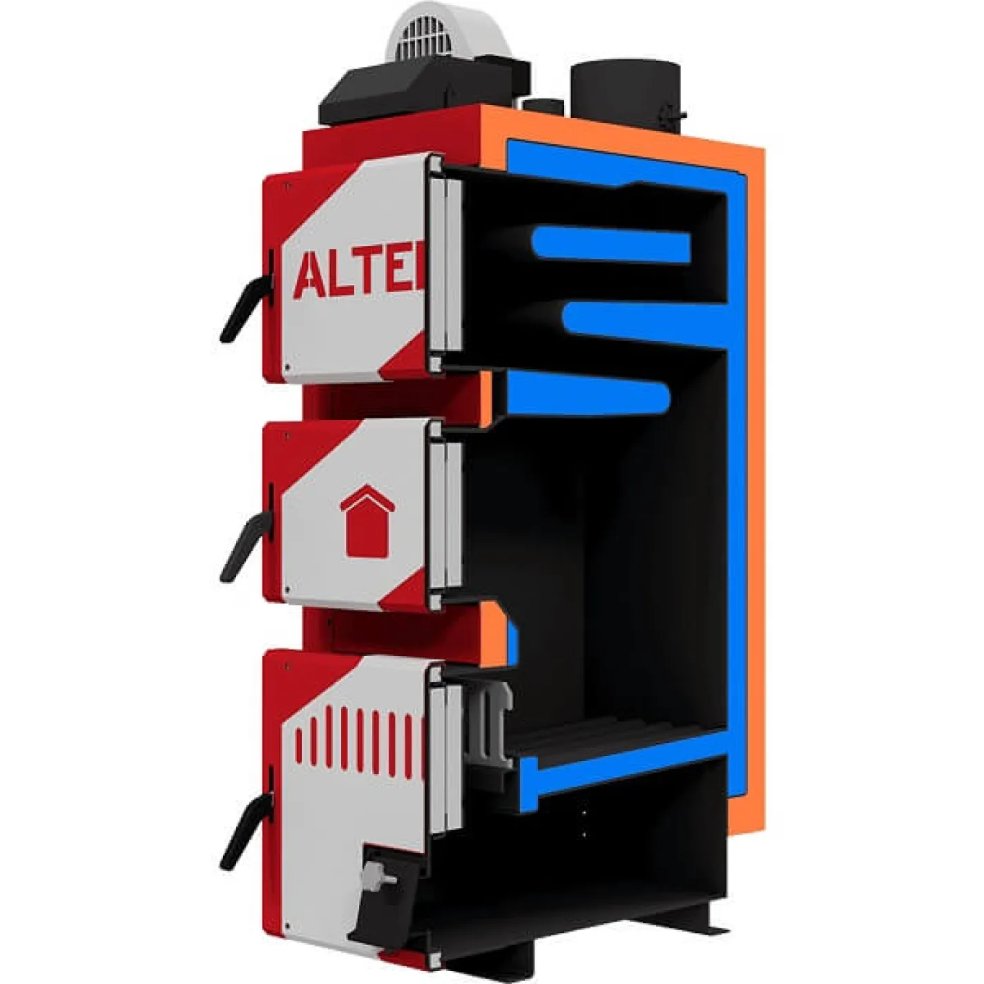 Твердопаливний котел Altep Classic Plus 30 кВт (з автоматикою і вентилятором) - Фото 3