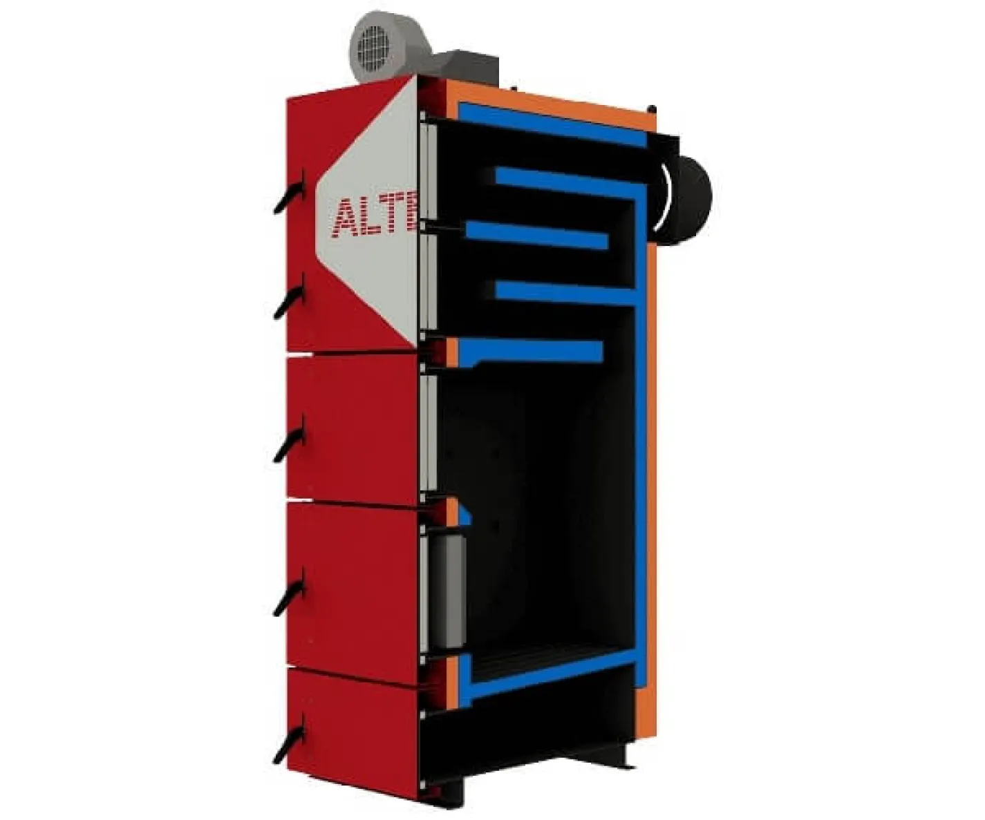Твердопаливний котел Altep Duo UNI Plus 75 кВт з автоматикою і вентилятором - Фото 7