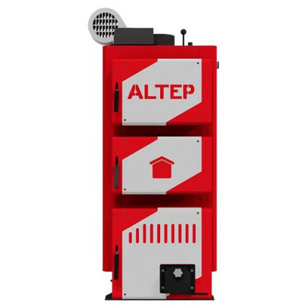 Твердотопливный котел Altep Classic Plus 12 кВт (с автоматикой и вентилятором)- Фото 1