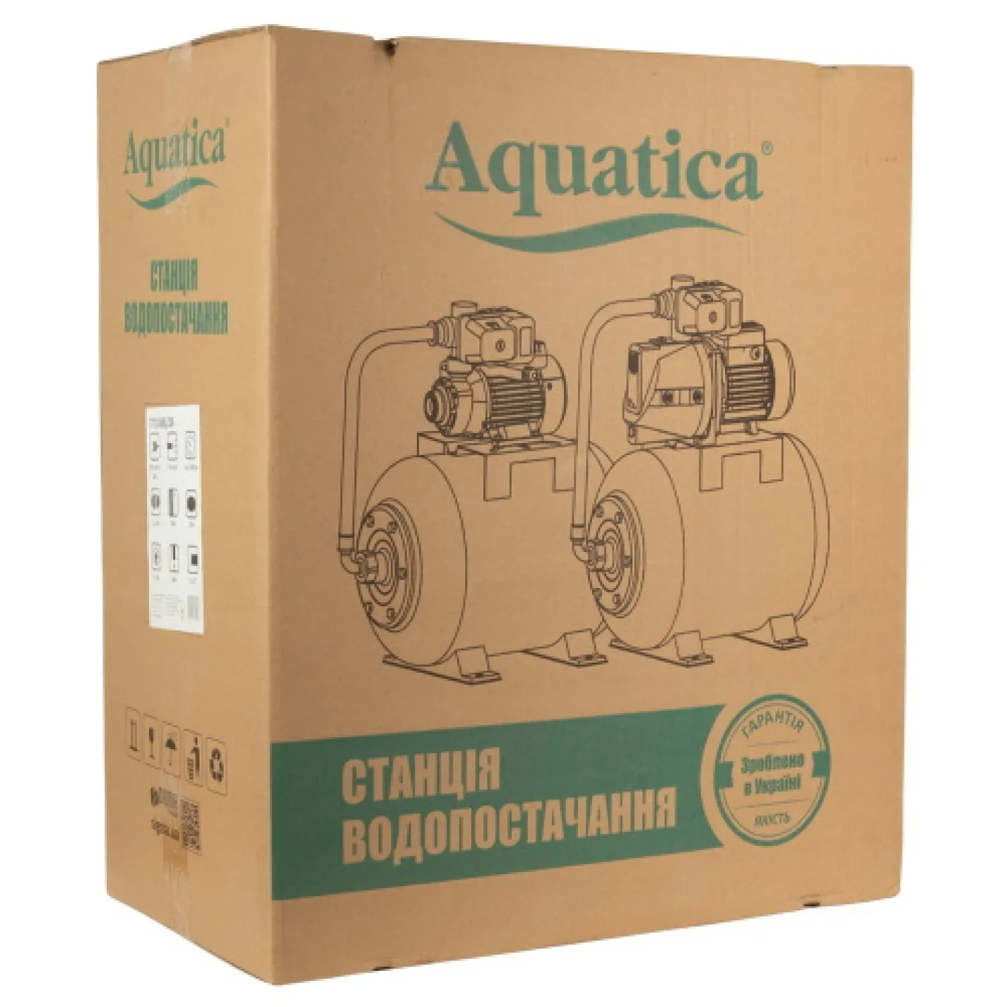 Насосна станція AquaticaLeo EKJ-802IA5/UA 0.8 кВт 58 л/хв 24 л - Фото 12