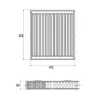 Стальной панельный радиатор Aquatronic 22 тип 300x400 боковое подключение- Фото 2