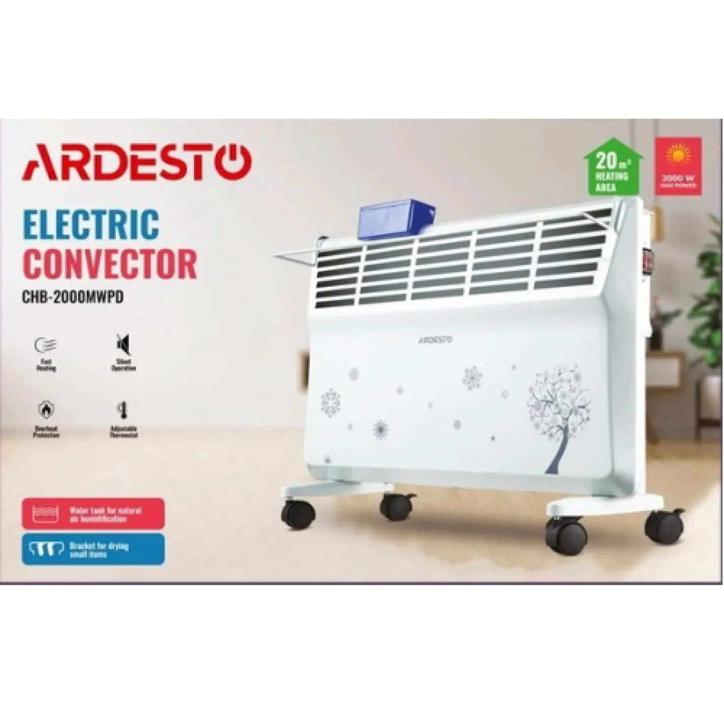 Электрический конвектор Ardesto CHB-2000MWPD - Фото 1