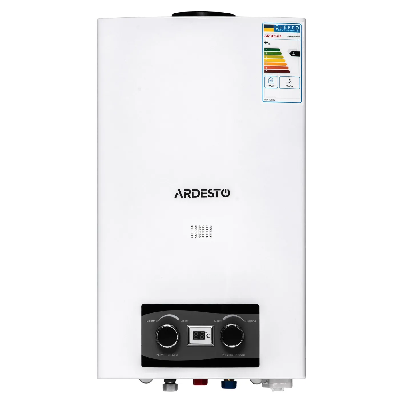 Газова колонка Ardesto X2 TFGBH-10B-X2-WHITE білий - Фото 1