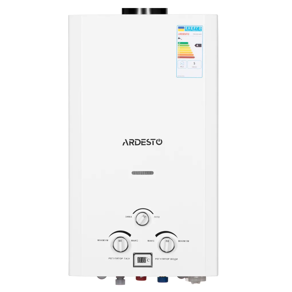 Газова колонка Ardesto X1 TFGBH-10B-X1-WHITE білий- Фото 2