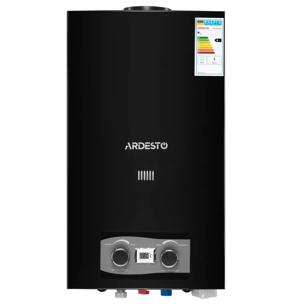 Газова колонка Ardesto X2 TFGBH-10B-X2-BLACK чорний- Фото 2