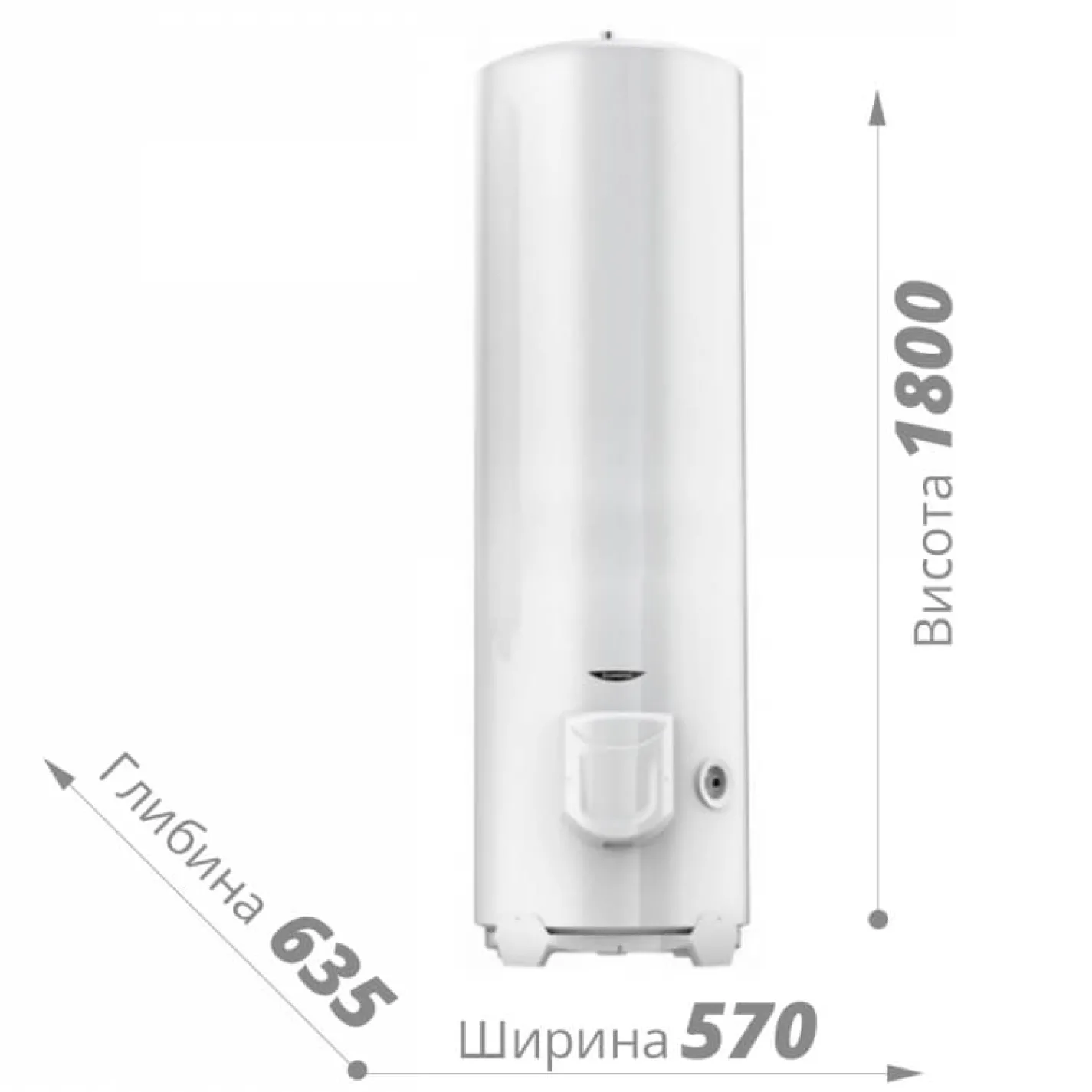 Бойлер електричний Ariston Ari 300 Stab 570 Ther Mo EU (3000597) - Фото 3