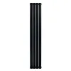 Трубчатый вертикальный радиатор Arttidesign Livorno II 4x1400x272 черный матовый- Фото 2