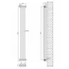 Трубчастый радиатор Arttidesign Bari III 4/1800/200 вертикальный серый- Фото 4