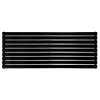 Трубчастий радіатор Arttidesign Livorno G 9/612/1800 горизонтальний чорний матовий- Фото 1