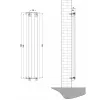 Трубчастый радиатор Arttidesign Livorno II 5/1600/340/50 серый- Фото 4