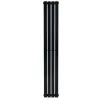 Трубчастый радиатор Arttidesign Terni 4/1800/236 вертикальный черный- Фото 2
