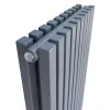Трубчастый радиатор Arttidesign Ancona II 10/1800/460/50 вертикальный серый матовый (AN.II.10.180.46.5.G)- Фото 2