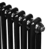 Вертикальный радиатор Arttidesign Bari II 10/1200/470/50 черный матовый- Фото 3