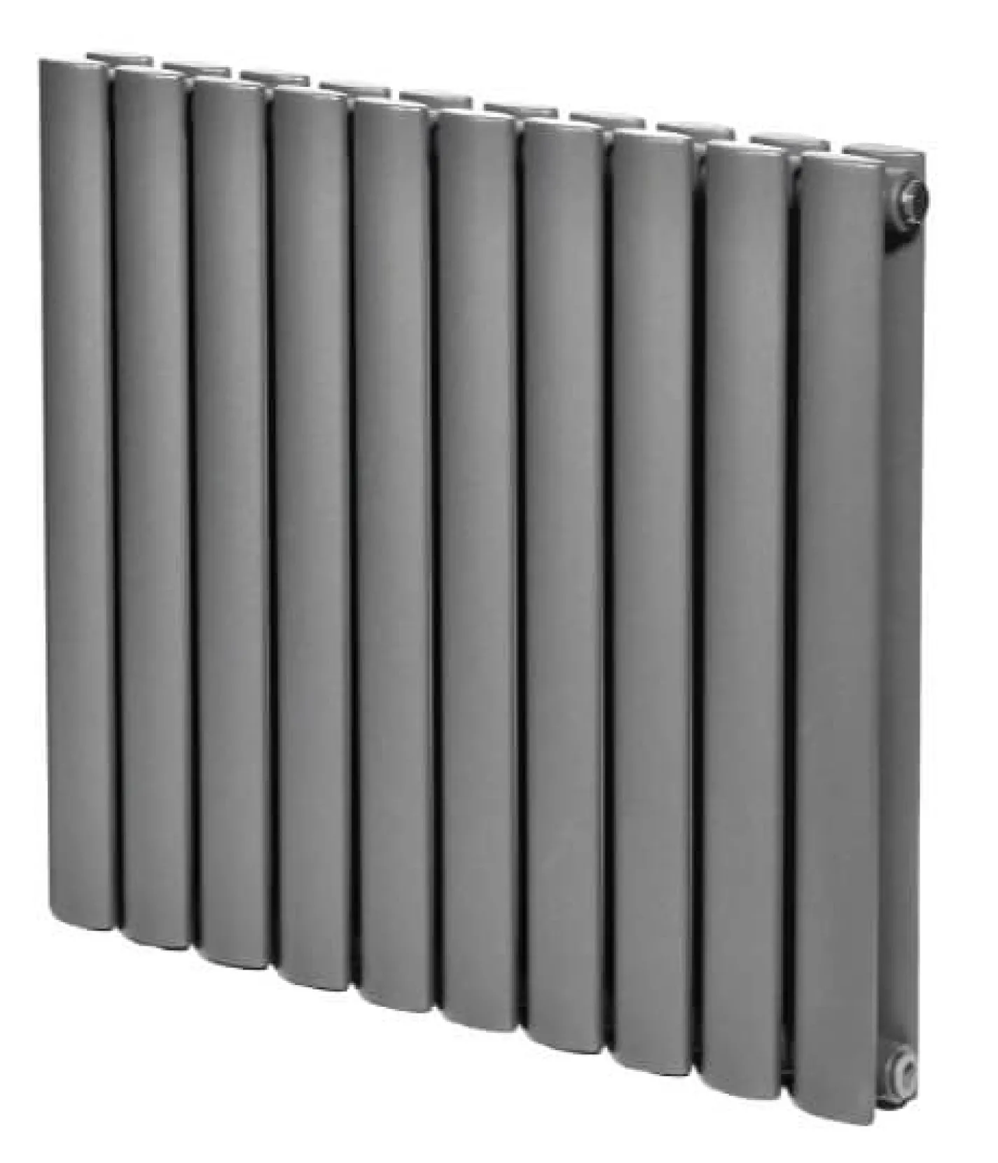 Трубчатый радиатор Arttidesign Rimini II G 10/550/590/50 серый горизонтальный - Фото 1