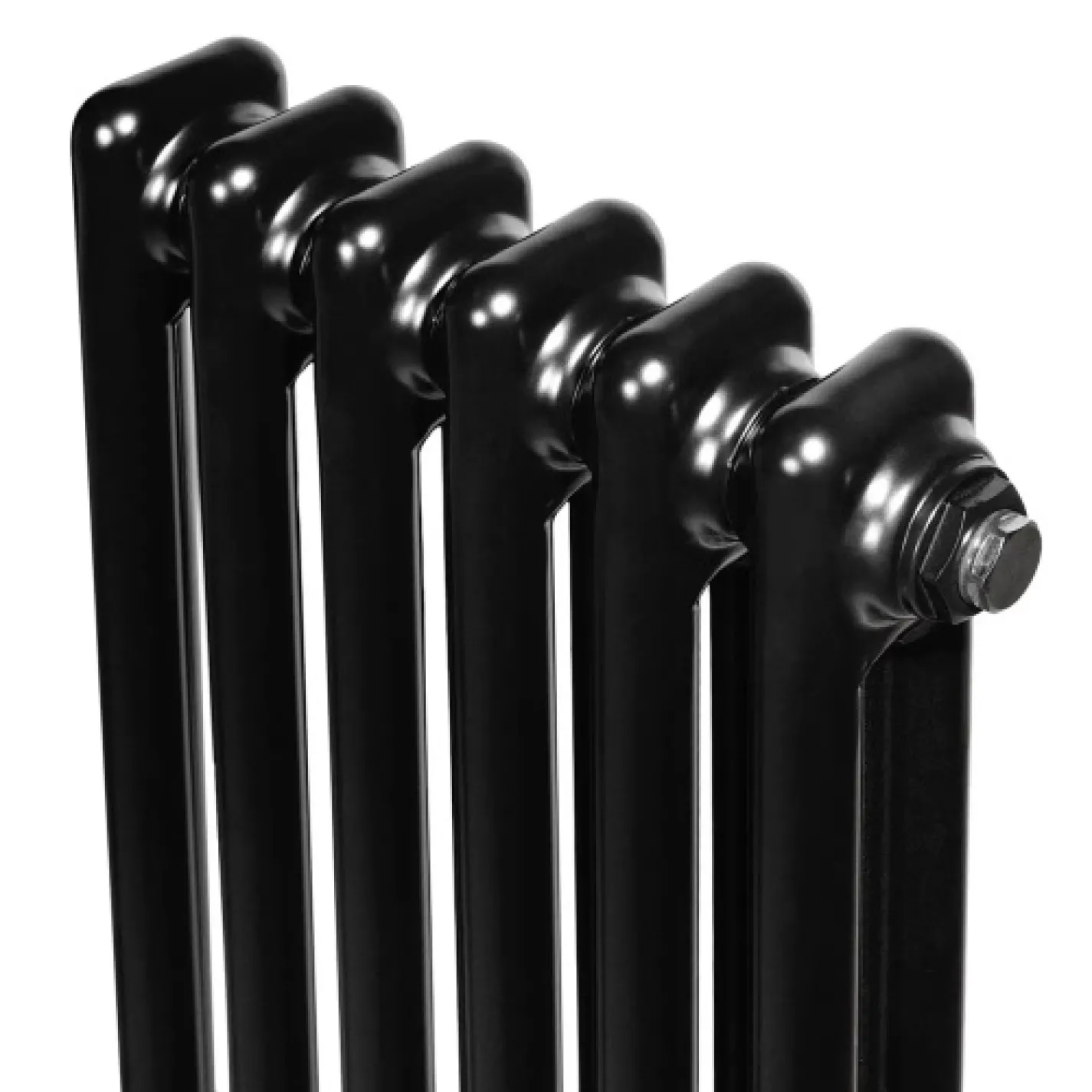 Трубчастый радиатор Arttidesign Bari II 6/1800/290/50 вертикальный черный - Фото 2