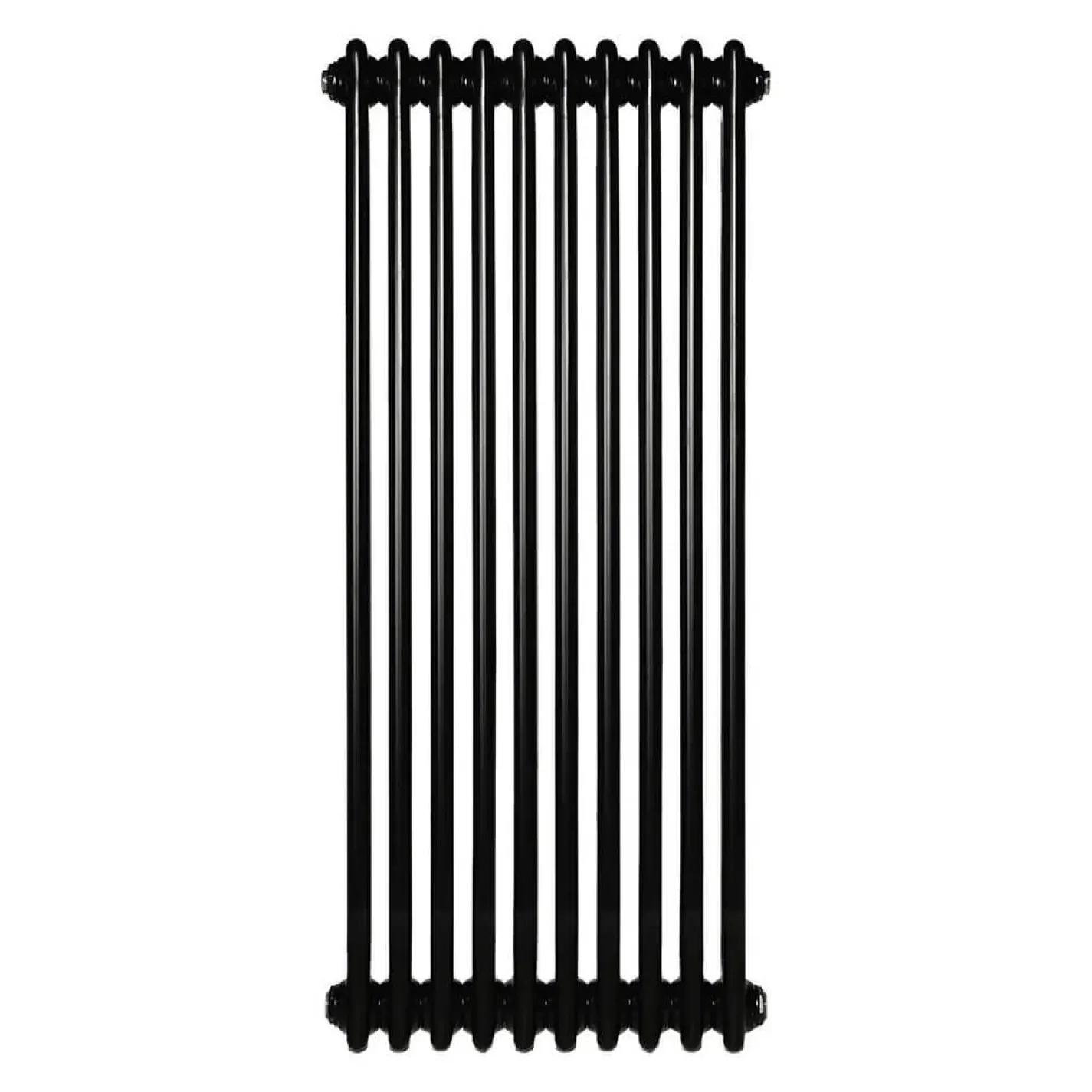 Вертикальный радиатор Arttidesign Bari II 10/1200/470/50 черный матовый - Фото 1