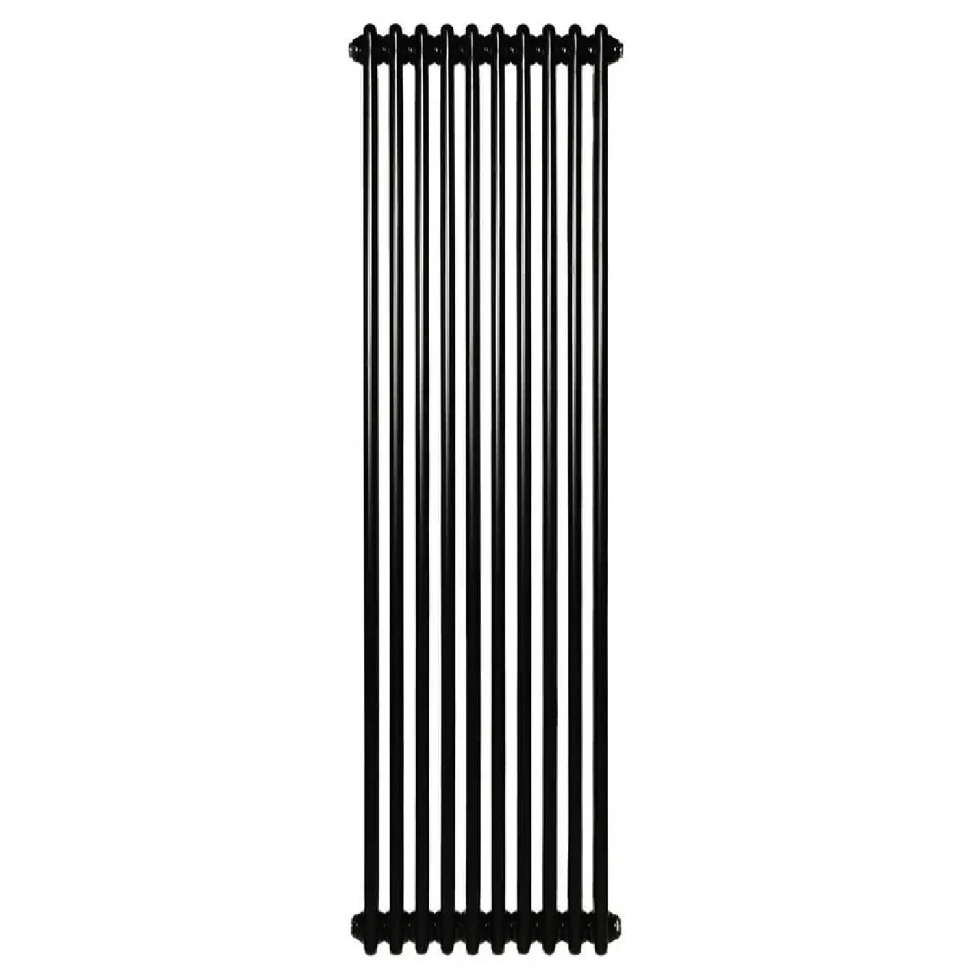Вертикальный радиатор Arttidesign Bari II 10/1500/470/50 черный матовый - Фото 1
