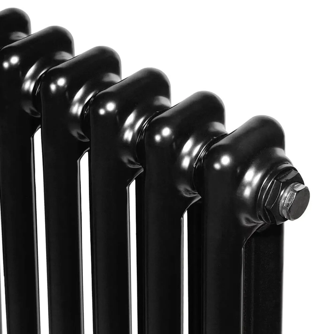 Вертикальный радиатор Arttidesign Bari II 10/1500/470/50 черный матовый - Фото 2