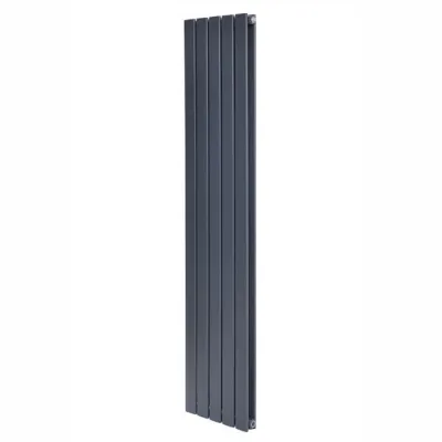 Трубчастий вертикальний радіатор Arttidesign Livorno II 5x1600x340 сірий матовий