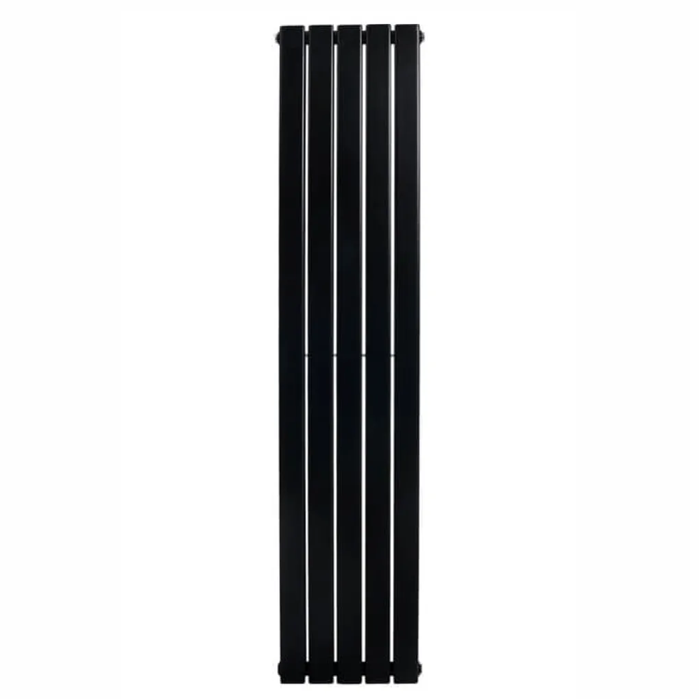 Трубчатый вертикальный радиатор Arttidesign Livorno II 5x1600x340 черный матовый- Фото 2