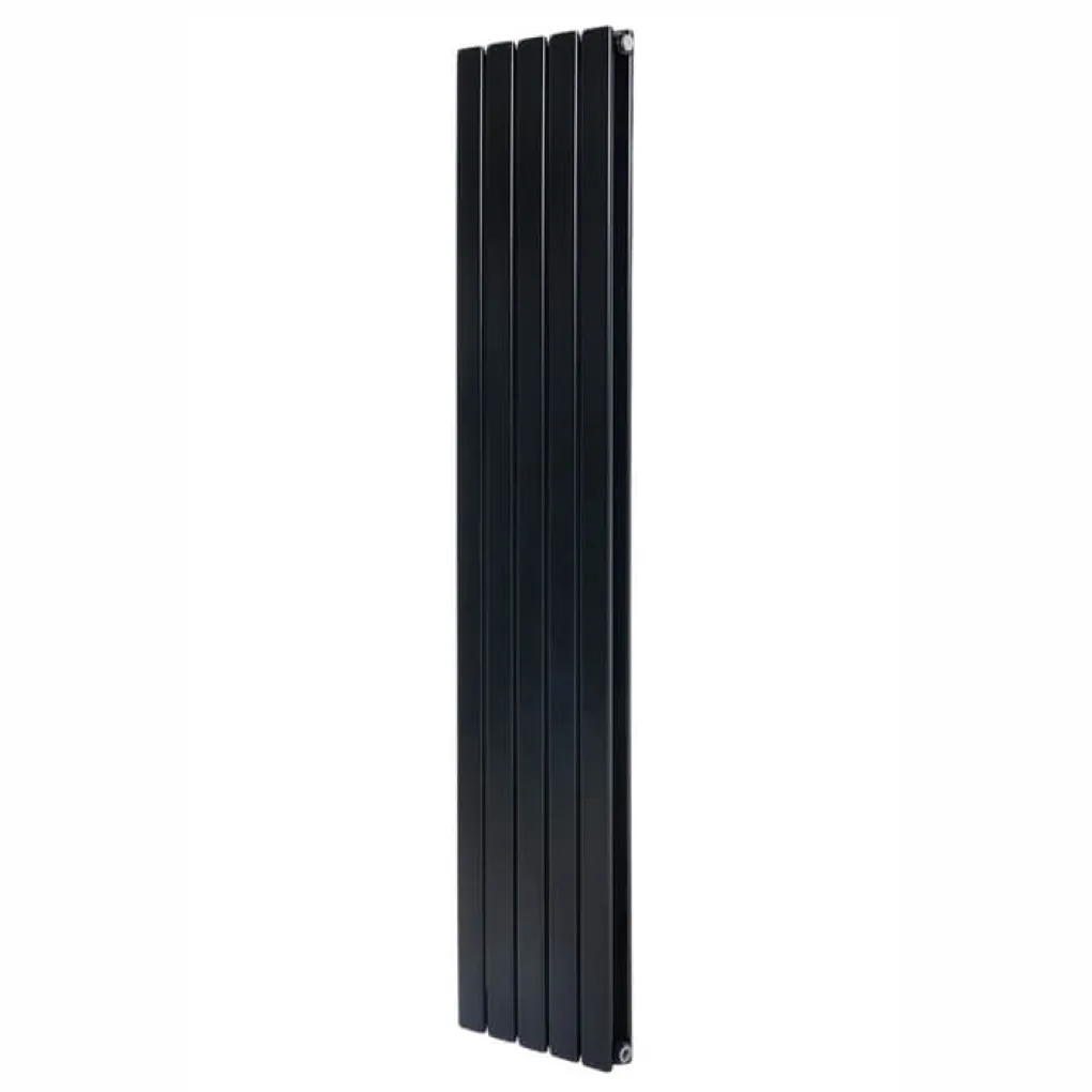 Трубчатый вертикальный радиатор Arttidesign Livorno II 5x1600x340 черный матовый- Фото 1