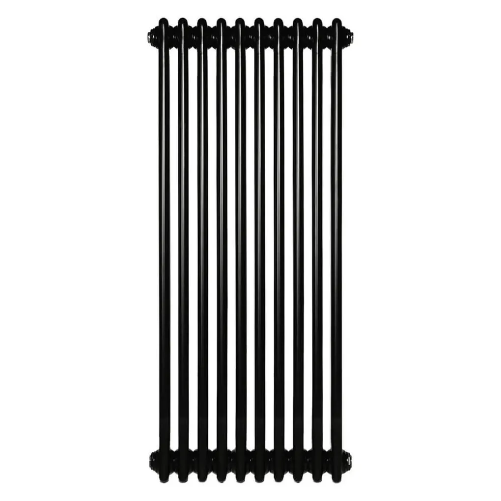 Вертикальный радиатор Arttidesign Bari II 10/1200/470/50 черный матовый- Фото 2