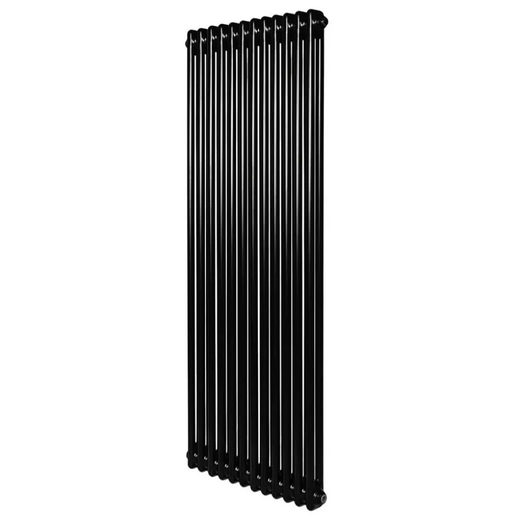 Вертикальный радиатор Arttidesign Bari II 12/1500/560/50 черный матовый- Фото 1