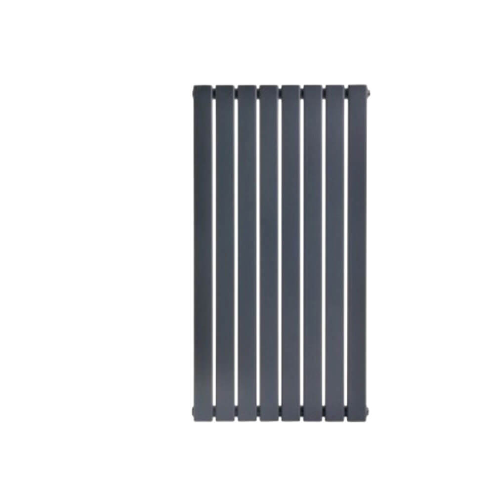 Вертикальний дизайнерський радіатор опалення ARTTIDESIGN Livorno ІІ 8/600/544 сірий (LV II.8.600.60.G)