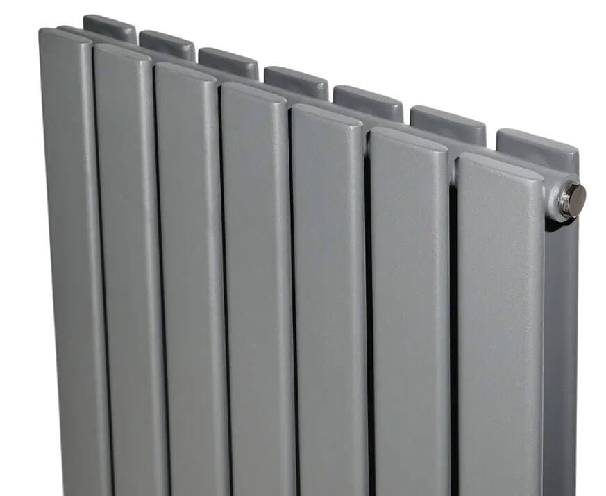 Вертикальный дизайнерский радиатор отопления ARTTIDESIGN Livorno ІІ 800/544/97 серый (LV II.8.800.80.G) - Фото 1