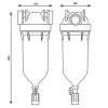 Фильтр самопромывной Atlas Filtri Hydra big Ø1" и картридж RLH 90 mcr KIT RA6312010- Фото 2