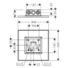 Верхній вбудований душ Axor ShowerSolutions 300х300 2jet, хром (35321000)- Фото 2