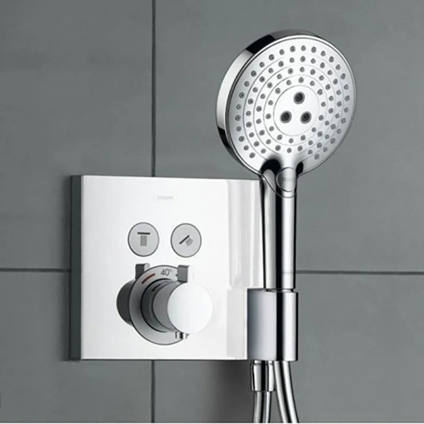 Термостат Axor Shower Select Highflow Fix Fit на 2 потребителя, хром - Фото 2
