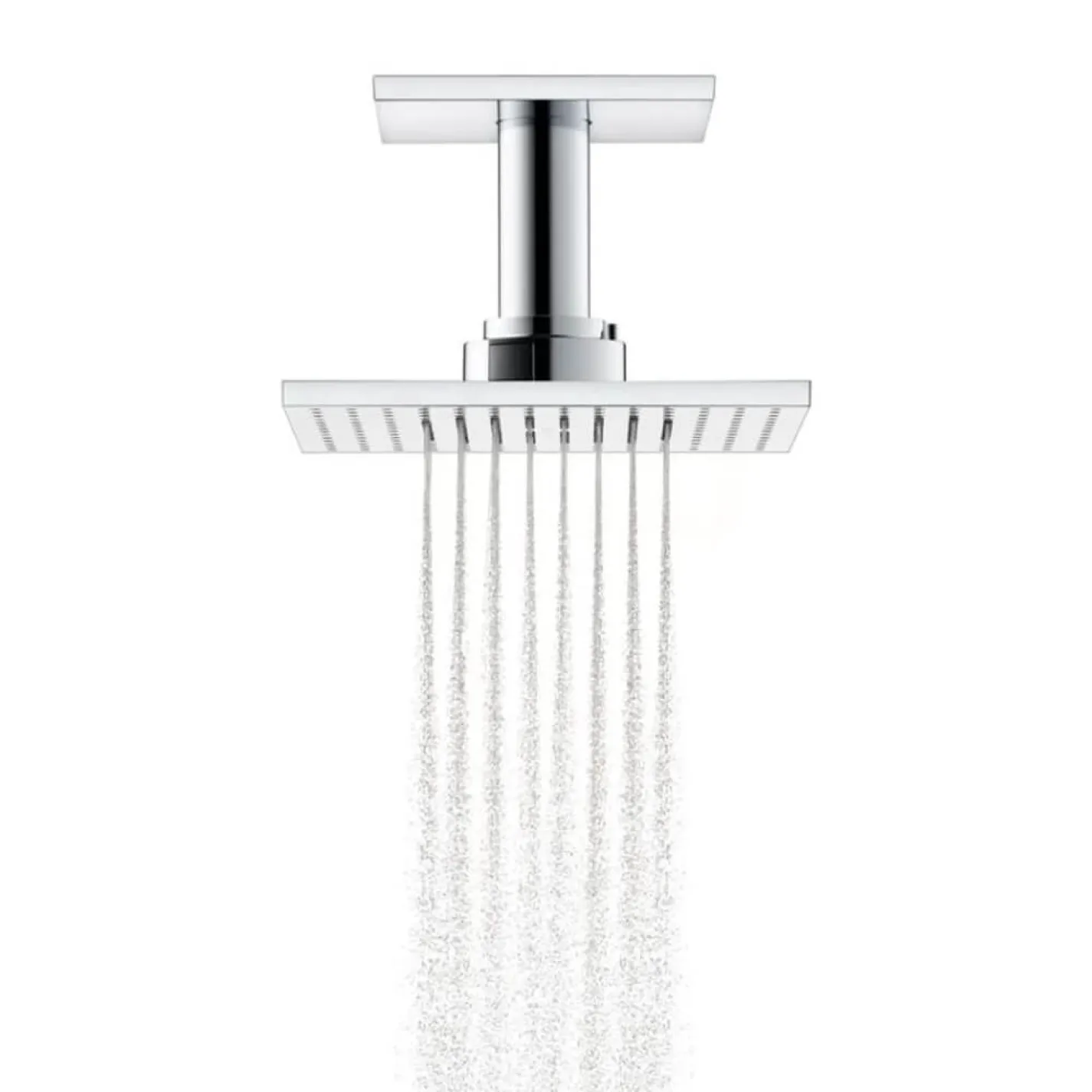 Верхній душ Axor ShowerSolutions 240х240 2jet з стельовим утримувачем (35312000) - Фото 2