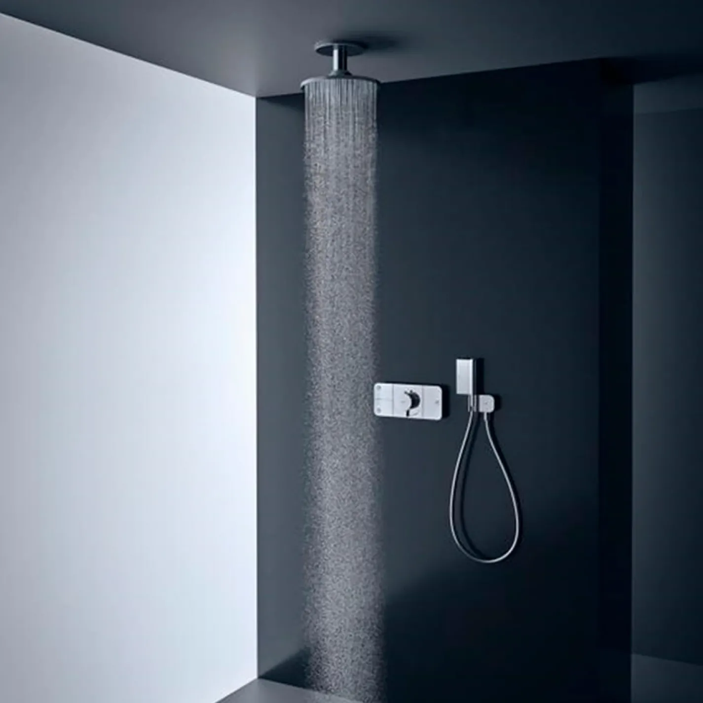 Верхній душ з утримувачем Axor ShowerSolutions 300 2jet, хром (35304000) - Фото 2