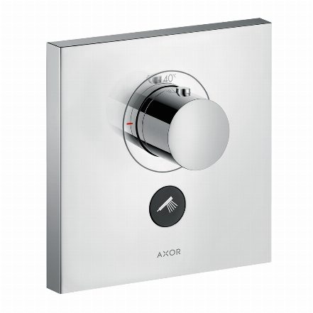 Термостат для душа Axor Shower Select Highflow square на 1 режим и дополнительный выход, хром