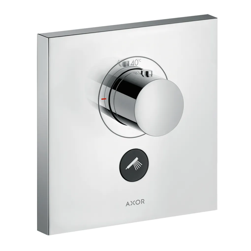 Термостат для душа Axor Shower Select Highflow square на 1 режим и дополнительный выход, хром- Фото 1