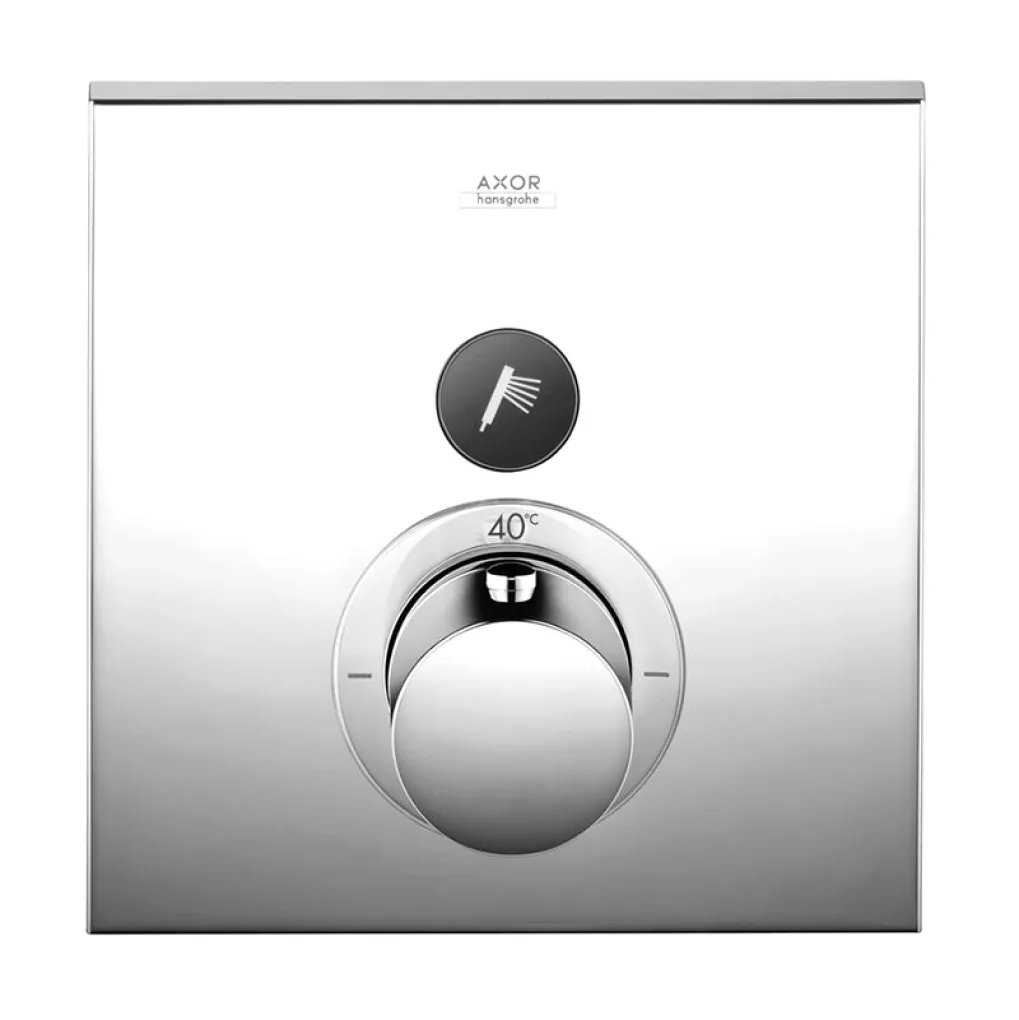 Термостат для душа Axor Shower Select square на 1 режим, хром- Фото 2