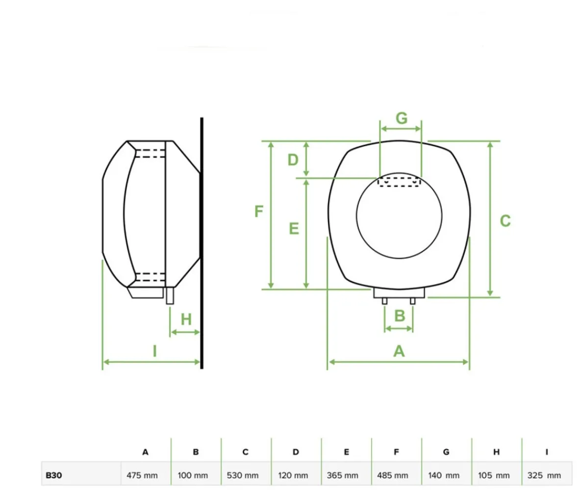 Бойлер електричний Bandini Water Heaters B 30 (000004556)- Фото 4