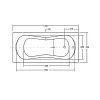 Ванна акрилова Besco Aria Plus 130х70 (соло), без ручок і ніг (#WAA-130-PA)- Фото 3
