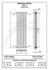 Трубчастий радіатор Betatherm Blende 2 1600x394x92 мм вертикальний RAL9016- Фото 3