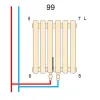 Трубчастый радиатор Betatherm Praktikum PV 1600x349 вертикальный RAL9005М- Фото 5